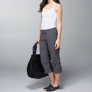lululemon athletica Gray Cropped Drawstring Pants
